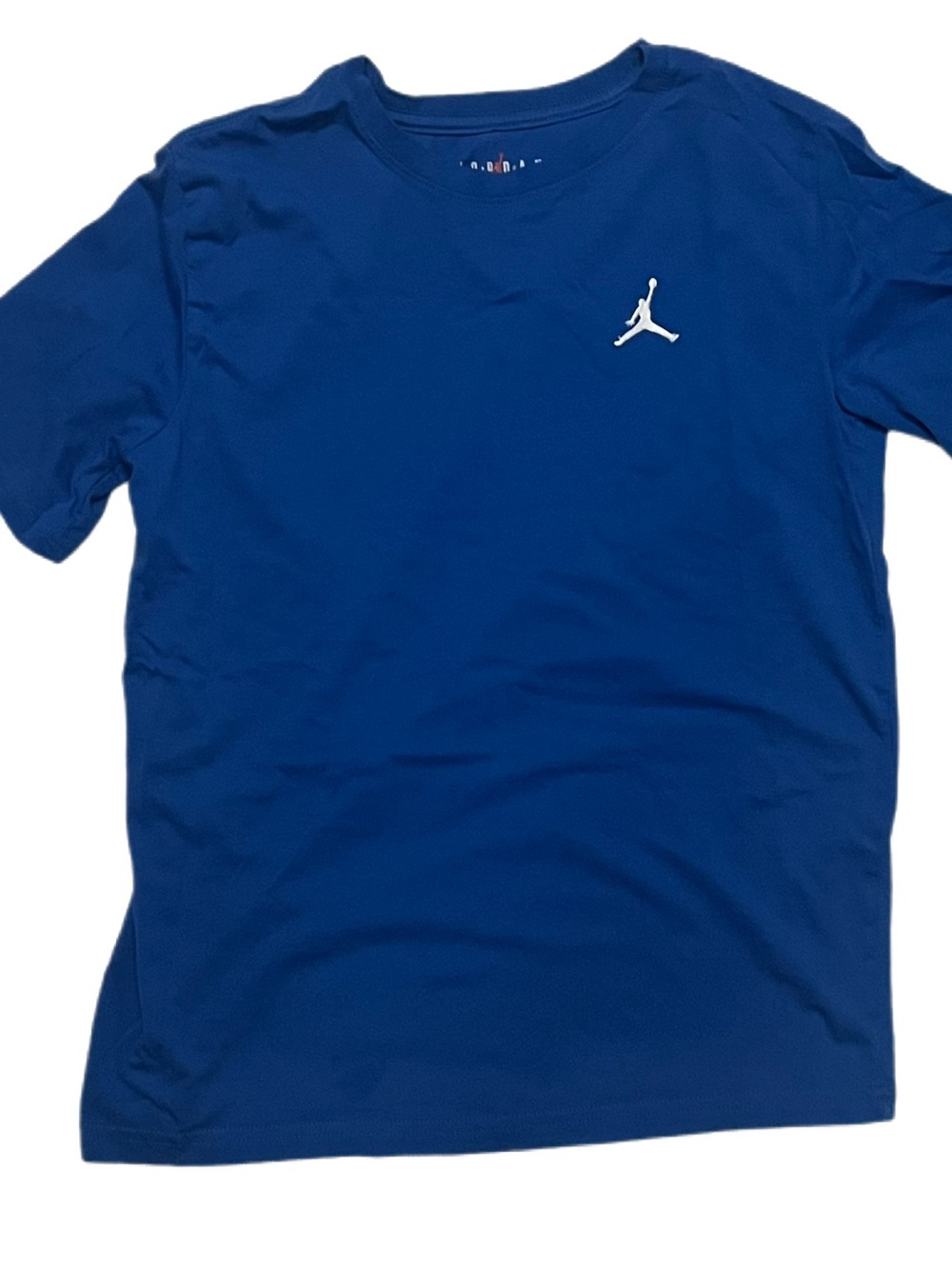 Jordan Short-Sleeve Crewneck T-Shirt in Royal Blue with White Jumpman